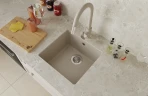 Кухонная мойка Florentina Вега-400 22.315.C0400.305 Грей искусственный камень (литьевой мрамор) встраиваемый