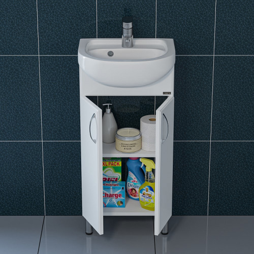 Тумба под раковину СанТа Сити 40 101203 Белый