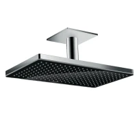 Верхний душ Hansgrohe Rainmarket Select 460 1jet 24002600 Черный хром латунь на потолок