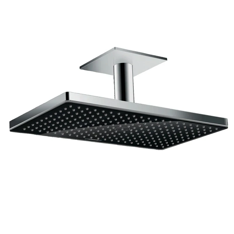 Верхний душ Hansgrohe Rainmarket Select 460 1jet 24002600 Черный хром латунь на потолок