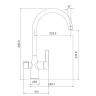 Смеситель для кухни Iddis Pure PURBLFJi05 Черный матовый