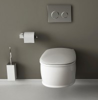 Унитаз Artceram Atelier ATV001 01 00 подвесной Белый без сиденья фарфор подвесной