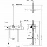 Смеситель для душа Vincea VSCV-432TCH с термостатом Хром латунь встраиваемый