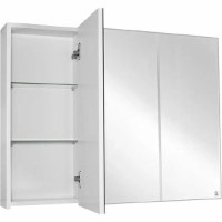Зеркальный шкаф Style Line Альтаир 90 ЛС-000010059 Белый МДФ / ЛДСП, стекло
