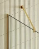 Душевая перегородка Maybah Glass MGD-1352-3у 990х1950 в узком профиле Золото стекло прозрачное