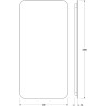 Зеркало Defesto Opti 50x100 DF 2805R с подсветкой 28W-4500К/ИК - выключатель/Нейтральный белый свет