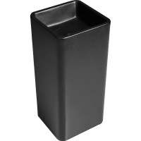 Раковина SantiLine 41 SL-4013MB Черная матовая фаянс напольный