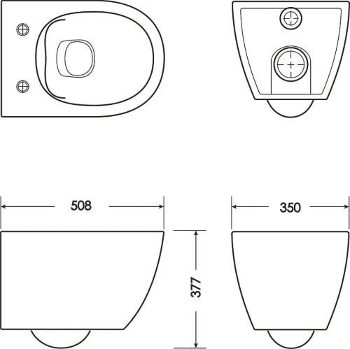 Унитаз подвесной Sanita Luxe Surf WC.WH/Surf/SlimDM.Rim/WHT.G/S1 цвет Белый с сиденьем Микролифт