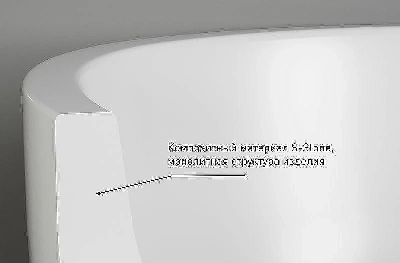 Раковина накладная Salini Armonia Top 02 45 130126M Белая матовая