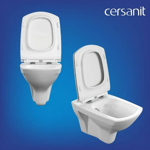 Унитаз с инсталляцией Cersanit Carina XL DPL EO Slim + Aqua 40 Smart M 69310 цвет Белый с сиденьем Микролифт и клавишей смыва цвет Хром глянцевый