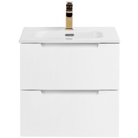 Тумба под раковину BelBagno Etna 50 ETNA-500-2C-SO-BL подвесная Bianco Lucido МДФ / ЛДСП