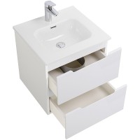 Тумба под раковину BelBagno Etna 50 ETNA-500-2C-SO-BL подвесная Bianco Lucido МДФ / ЛДСП