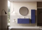 Тумба с раковиной Orka Moonlight 120 5001504 подвесная цвет Синий матовый