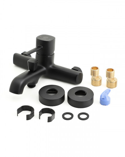 Смеситель для ванны Orange Karl M05-100b Черный на стену