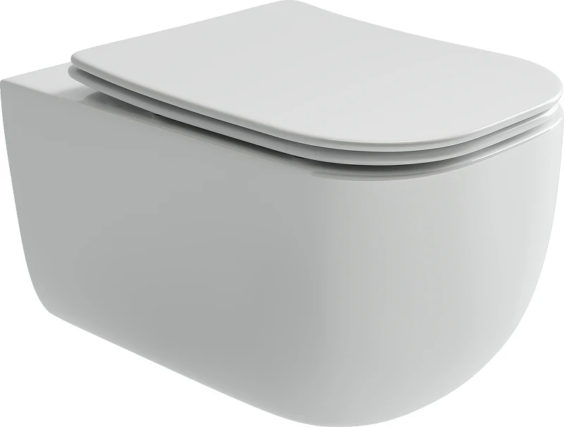 Комплект унитаза DIWO Ceramicanova Noel CN3013 с сиденьем с инсталляцией DIWO 4501 с клавишей смыва цвет Глянцевый белый