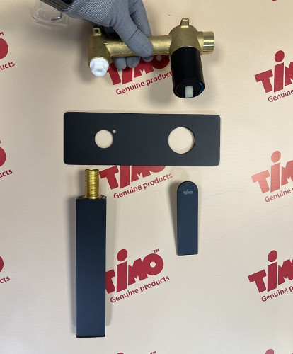 Смеситель для раковины Timo Anni 2771/03SM Черный матовый латунь встраиваемый