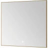 Зеркало Boheme Modern 80x70 543-080-G с подсветкой Золото с сенсорным выключателем и подогревом стекло