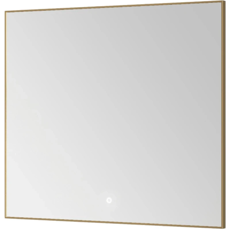 Зеркало Boheme Modern 80x70 543-080-G с подсветкой Золото с сенсорным выключателем и подогревом стекло