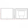 Зеркало Boheme Modern 80x70 543-080-G с подсветкой Золото с сенсорным выключателем и подогревом стекло
