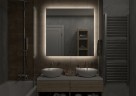 Зеркало Континент Trezhe 1000x1000 ЗЛП397 с подсветкой с бесконтактным выключателем стекло