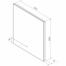 Зеркало Континент Trezhe 1000x1000 ЗЛП397 с подсветкой с бесконтактным выключателем стекло
