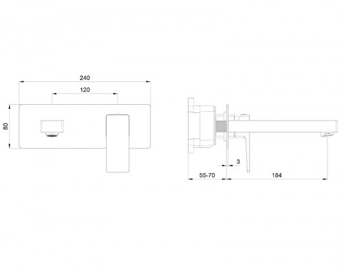 Смеситель для раковины Wonzon &amp; Woghand Cube 2.0 WW-88869068-MB цвет Черный матовый