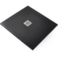 Душевой поддон из искусственного камня Starohome Solid 80х80 1237485 Black Matt