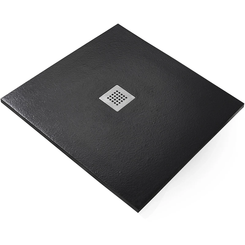 Душевой поддон из искусственного камня Starohome Solid 80х80 1237485 Black Matt