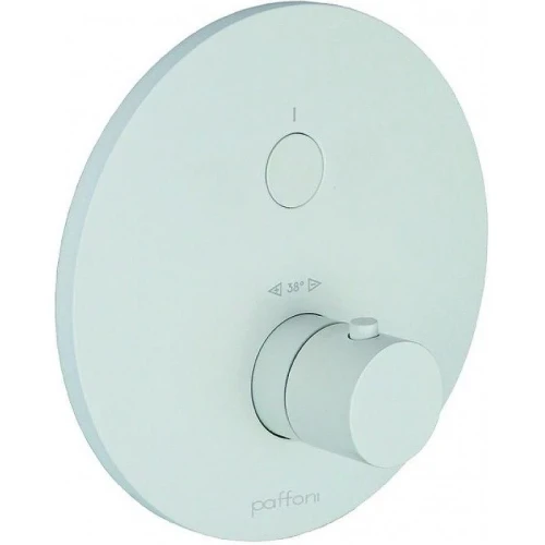 Смеситель для душа Paffoni Compact Box CPT013BO с термостатом цвет Белый матовый