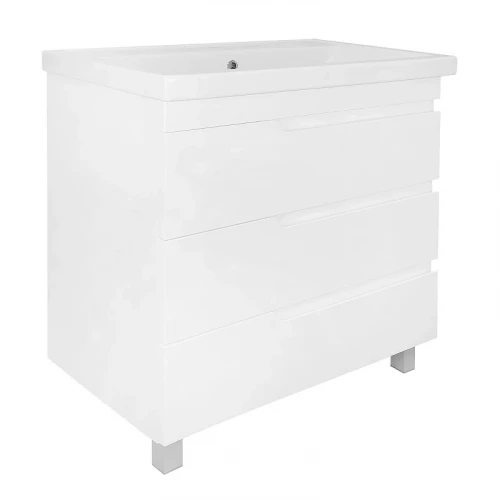 Тумба с раковиной Azario Kantri 80 CS00097257 цвет Белый глянец