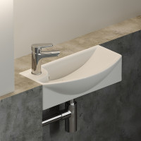 Раковина Ceramicanova Element 45 R CN6038R Белая фарфор подвесная
