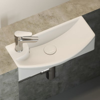 Раковина Ceramicanova Element 45 R CN6038R Белая фарфор подвесная