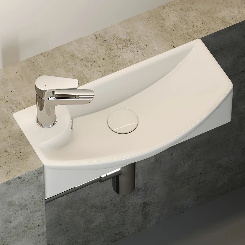 Раковина Ceramicanova Element 45 R CN6038R Белая фарфор подвесная