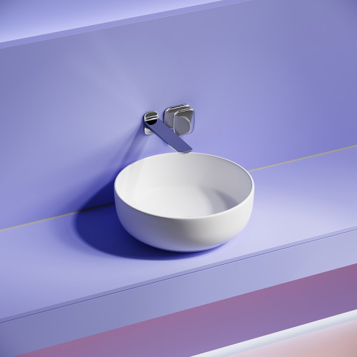 Раковина-чаша Ceramicanova Taycan 38 CN12003MW Белая матовая фарфор накладная