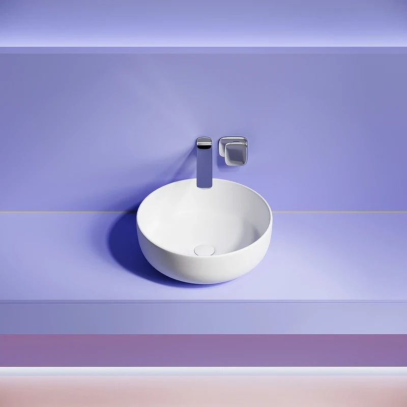 Раковина-чаша Ceramicanova Taycan 38 CN12003MW Белая матовая фарфор накладная