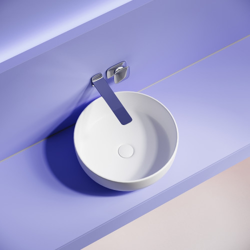 Раковина-чаша Ceramicanova Taycan 38 CN12003MW Белая матовая фарфор накладная