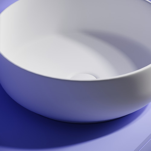 Раковина-чаша Ceramicanova Taycan 38 CN12003MW Белая матовая фарфор накладная