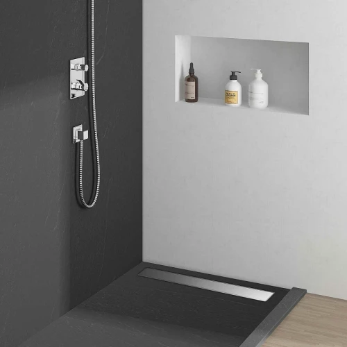 Душевой лоток Vincea Optima 60 SAY.601.60.P.DUZ с решеткой Хром
