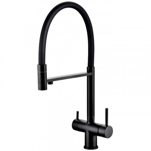 Смеситель для кухни Grocenberg GB4099BL Черный матовый