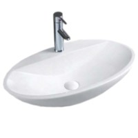 Раковина-чаша CeramaLux 73 9435 Белая фаянс накладная