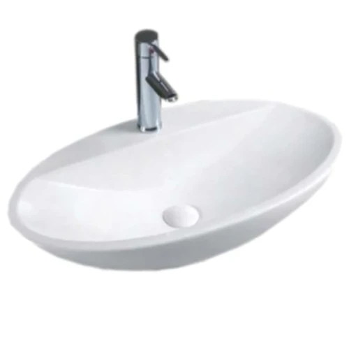 Раковина-чаша CeramaLux 73 9435 Белая фаянс накладная