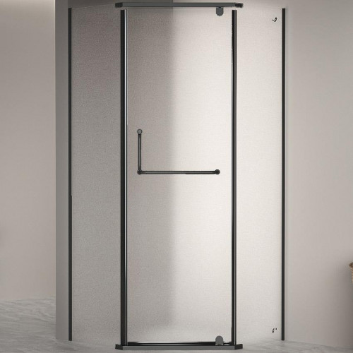 Душевой уголок RGW Passage PA-081B 80х80 35088188-24 профиль Черный стекло матовое-сатинат