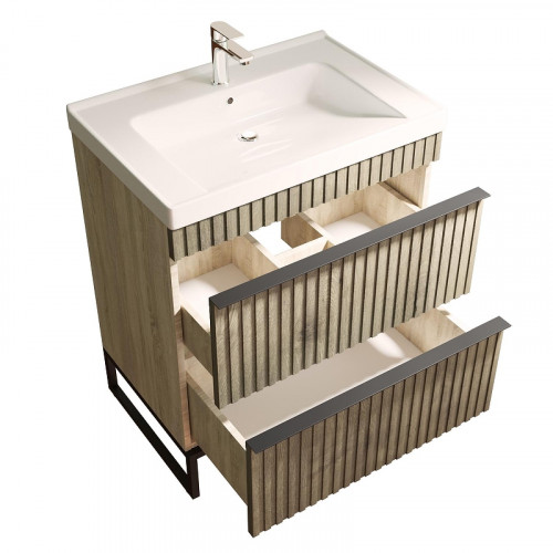 Тумба под раковину Mixline Окленд 70 551730 цвет Дуб мелфорд