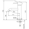 Смеситель для раковины Remer X-Style X12VO Бронза латунь