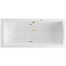 Акриловая ванна Excellent Aquaria Lux Slim 180x80 WAEX.AQU18S.NANO.GL цвет Белый с гидромассажем форсунки Золото