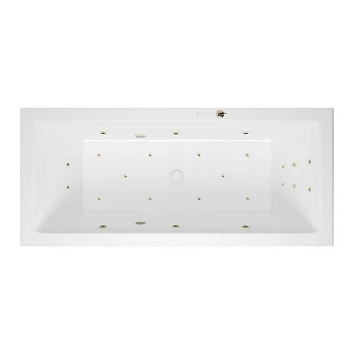 Акриловая ванна Excellent Heaven Slim 180x80 WAEX.HEV18S.ULTRA.BR цвет Белый с гидромассажем форсунки Бронза