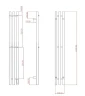 Электрический полотенцесушитель Comfysan Alto EC-3 120х12 018412 цвет Никель