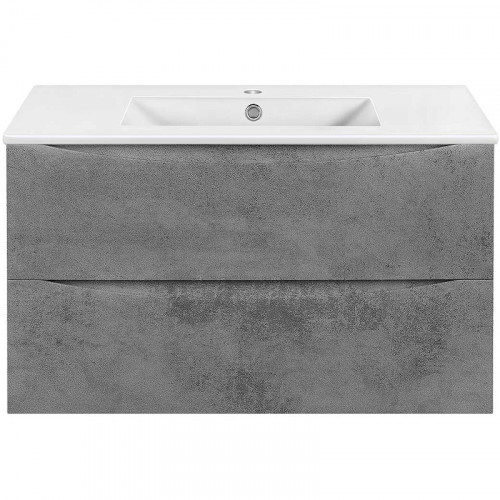 Тумба под раковину Vincea Mia Slim 90 VMC-2MC900S1BT подвесная Beton МДФ / ЛДСП
