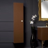 Шкаф пенал Boheme Armadi Art NeoArt 35 834-DB подвесной Dark Brown МДФ / ЛДСП
