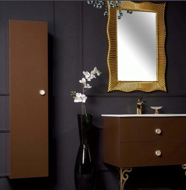 Шкаф пенал Boheme Armadi Art NeoArt 35 834-DB подвесной Dark Brown МДФ / ЛДСП